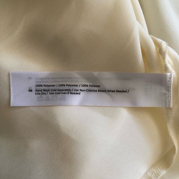 Band Of The Free NWT Cash VNeck Long Sleeve Billowing Sleeves Ivory Top Size XS - Picture 9 of 14